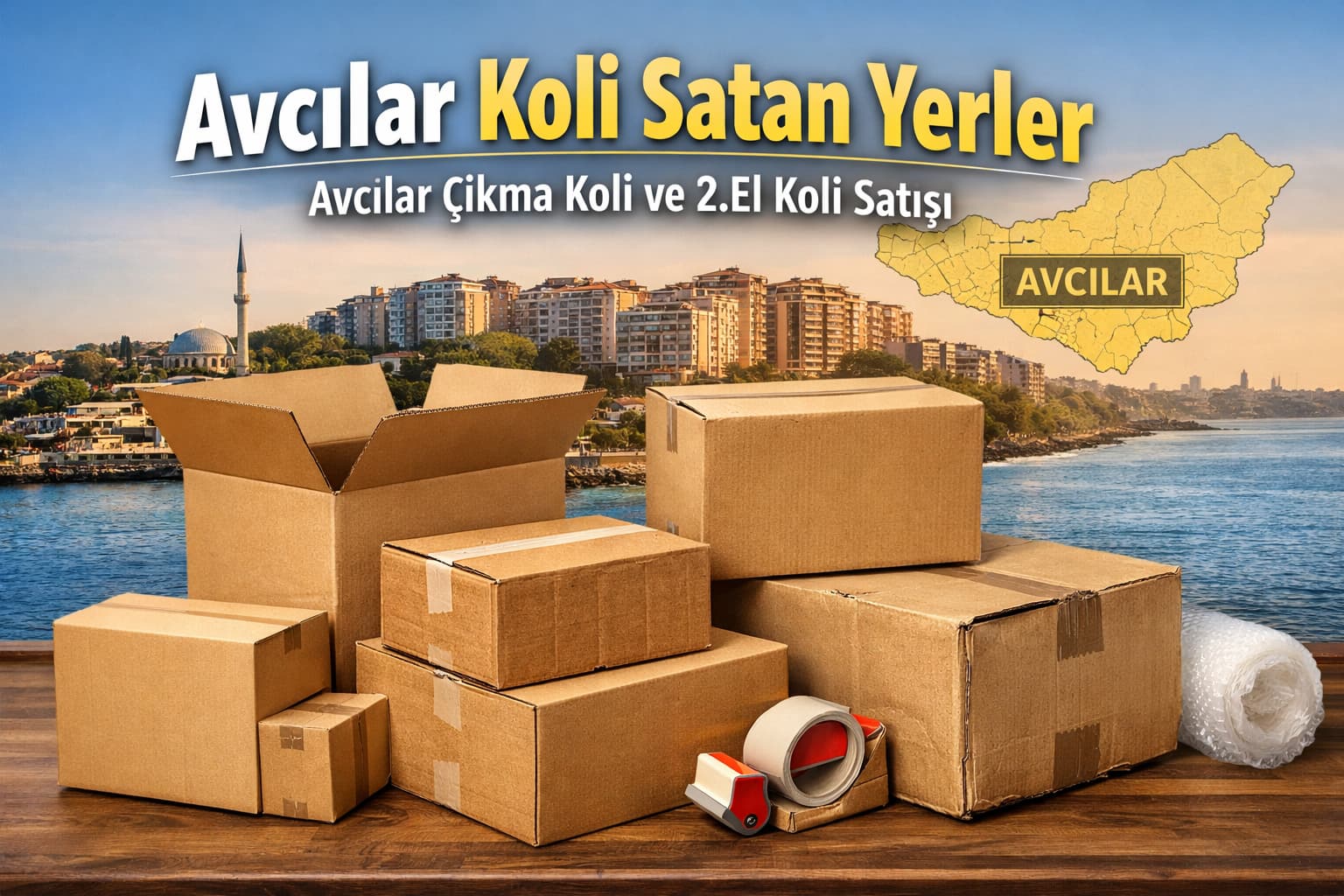 Avcılar koli satan yerler çıkma koli 2.el koli ambalaj malzemeleri