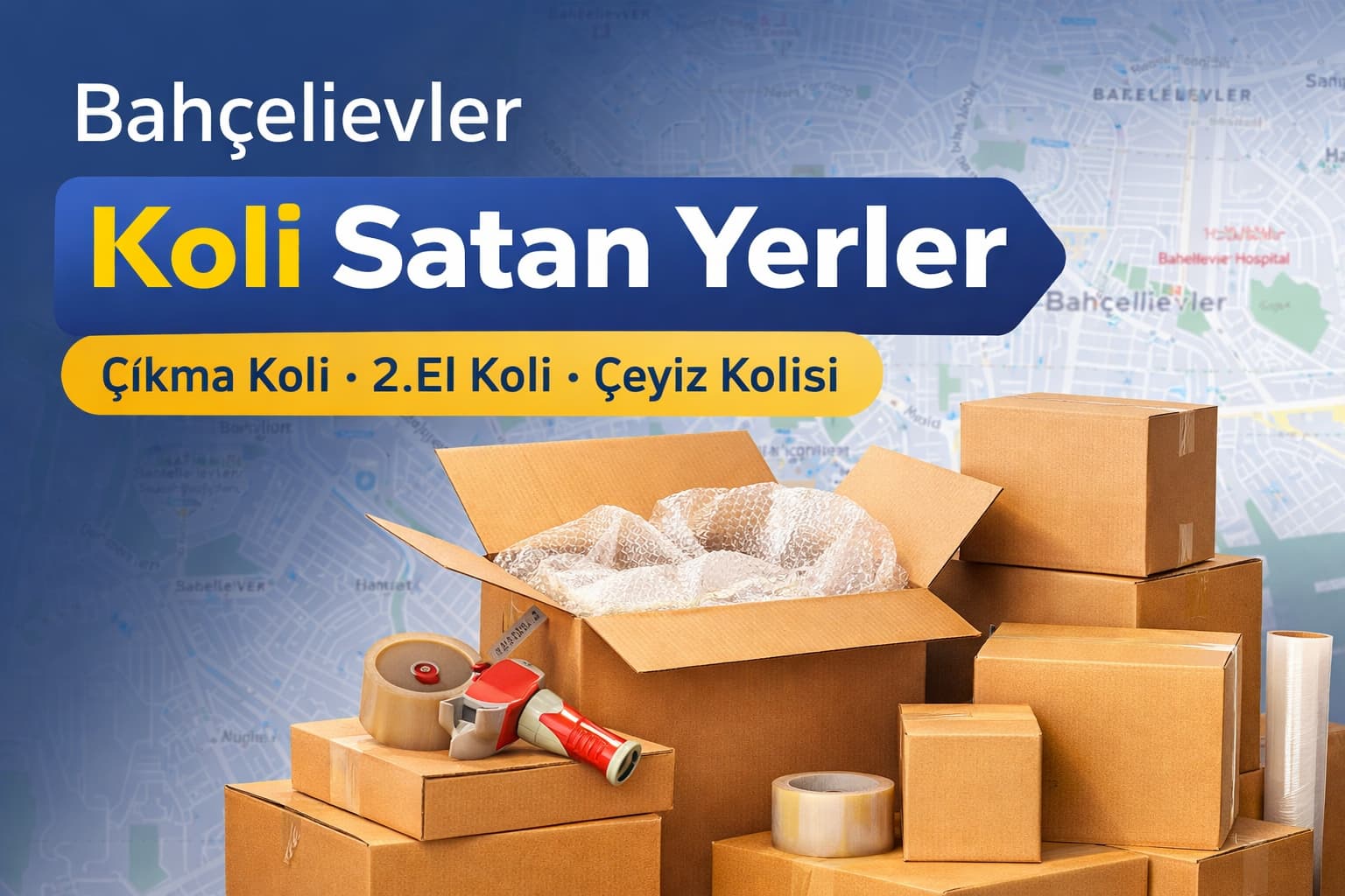 Bahçelievler koli satan yerler çıkma koli ikinci el koli çeyiz kolisi