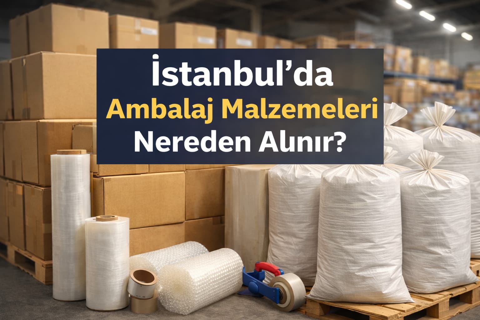 İstanbul ambalaj malzemeleri nereden alınır koli streç balonlu naylon ambalaj